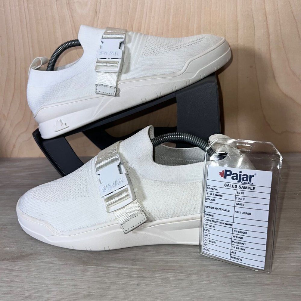 Pajar Canada Yina White Slip-on‎ Casual Sneakers PJ-S20206 Women's 7-7.5